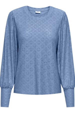 JDYCATHINKA L/S BELLSLEEVE TOP BLÅ