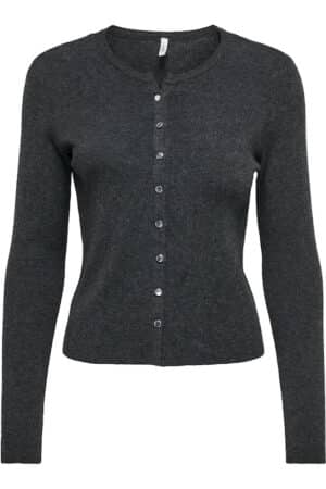 ONLBILLIE LS FITTED CARDIGAN  DARK GREY MELANGE