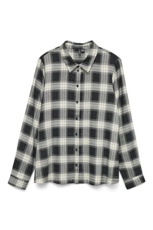 VMLARA LS SHIRT WVN BLACK/MILLE