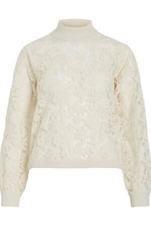 VILOREN HIGHNECK LS LACE KNIT