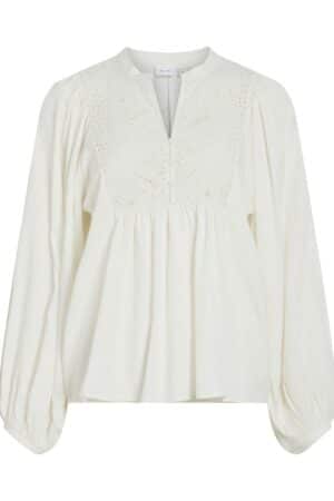 VITYRA LS LACE TOP SNOW WHITE