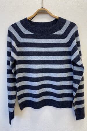 VMDOFFY LS O-NECK BLOUSE NAVY