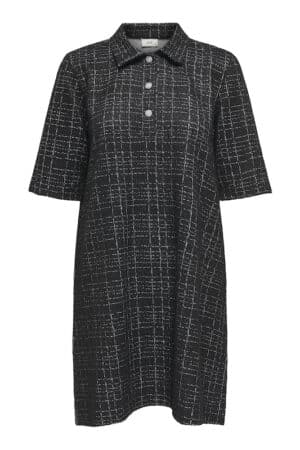 JDYDORIT 2/4 Collar Dress – Sort/CHECKS 