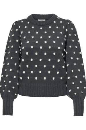 JDYSIGRID LIFE LS ON PUFF DARK GREY MELANGE