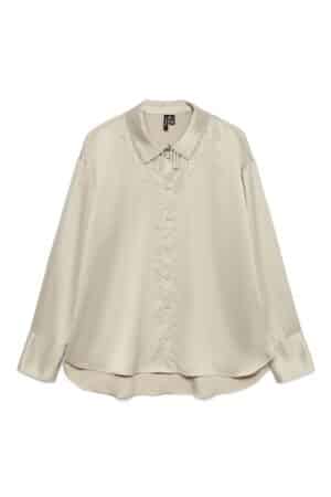 VMMERLE PEARL LS SHIRT WVN GA PUMICE STONE