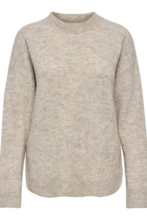 JDYLUNA L/S O-NECK PULLOVER KN BEIGE
