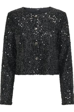 JDYTINA L/S SWQUINS JACKET  SORT