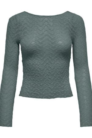 ONLANGILA L/S DEEP BACK TOP  BALSAM GREEN