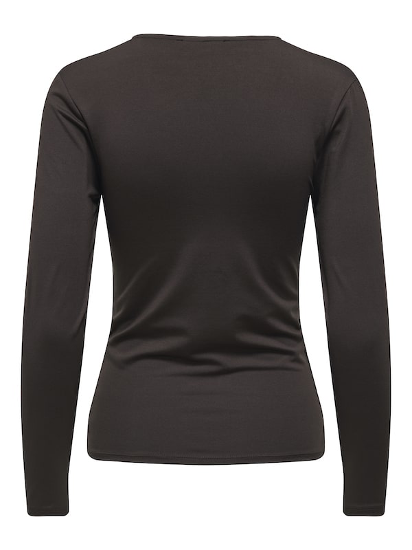 ONLLONE LIFE L/S KNOT TOP NOOS CHOCOLATE - Billede 3