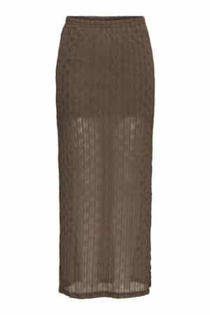 ONLLILIAN LONG SKIRT BRUN
