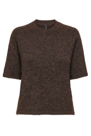 ONLAZU 2/4 RAGLAN O-NECK KNT SEAL BROWN