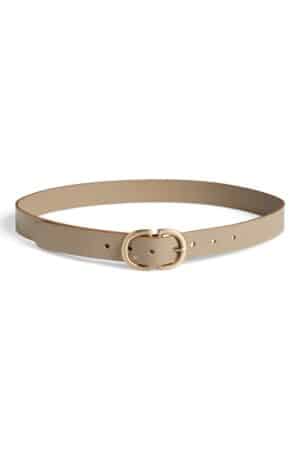 PCJUVA LEATHER JEANS BELT  SILVER