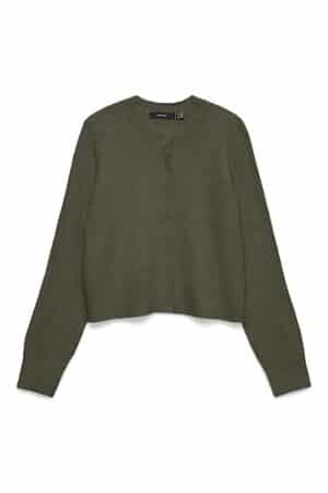 VMMACY LS O-NECK CARDIGAN  GRAPE LEAF