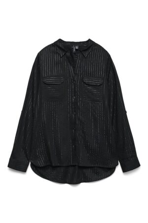 VMBUMPY LS GLITTER SHIRT BLACK/BLACK LURE