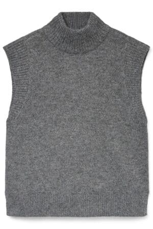 VMWOW SL HIGHNECK VEST MEDIUM GREY MELANGE