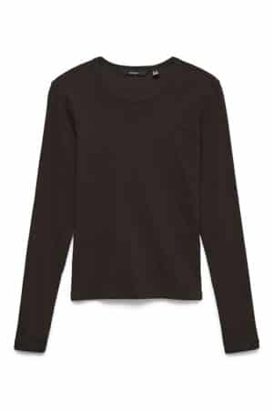 VMCHLOE LS SHORT TOP CHOCOLATE