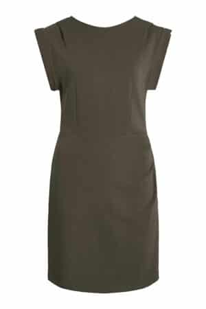 VIJANA BOATNECK S/L SHORT DRES DEEP GRASS