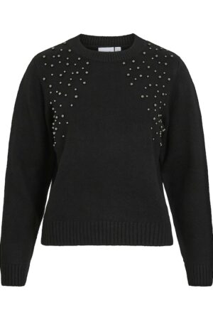 VILANIE O-NECK L/S DECO KNIT SORT