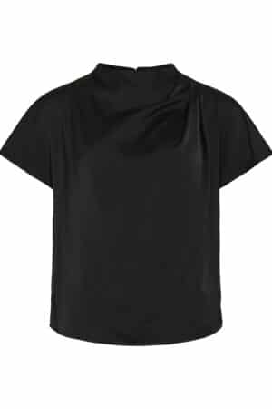 VIELMINA FUNNEL NECK S/S TOP SORT