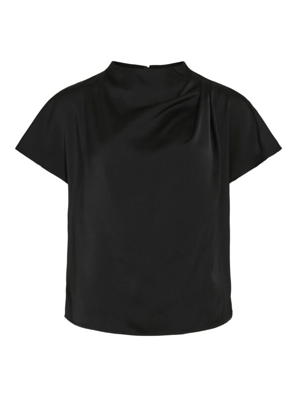 VIELMINA FUNNEL NECK S/S TOP SORT