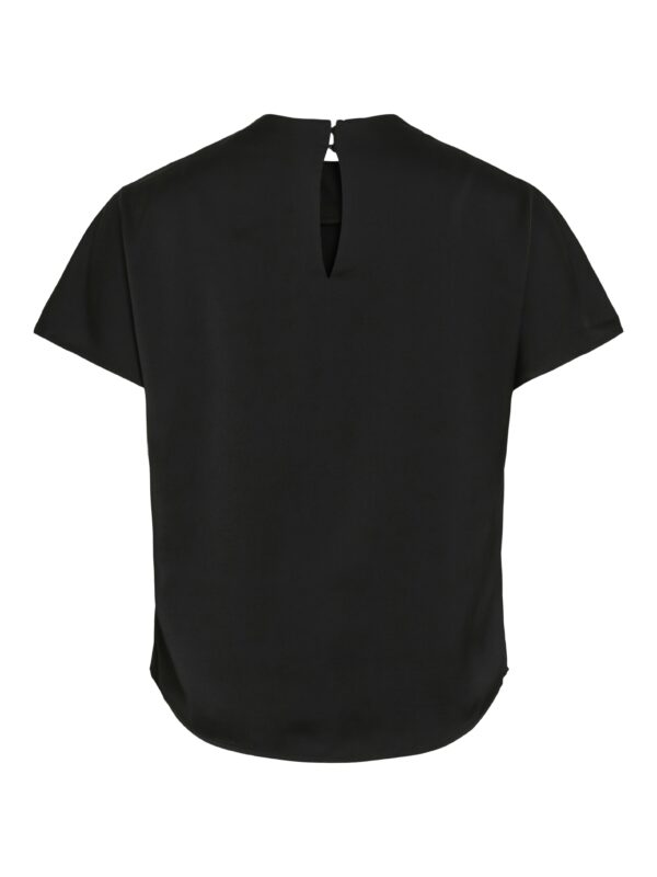 VIELMINA FUNNEL NECK S/S TOP SORT - Billede 3