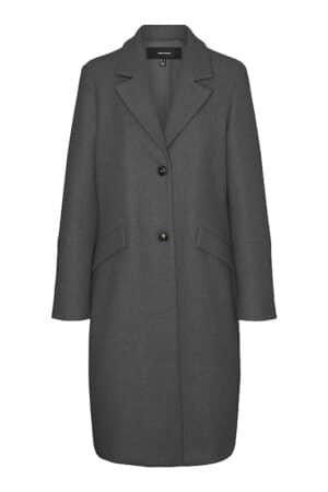 VMFORTUNESARA LONG COAT  DARK GREY MELANGE