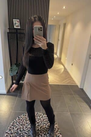 ONLSULAJMA HW SKIRT COCOA BROWN