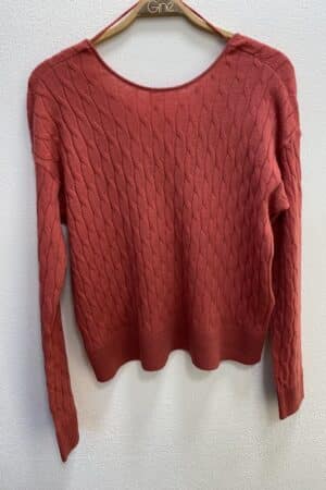 VMFANTASTIC LS V-BACK PULLOVER HOLLY BERRY