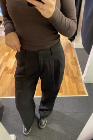 VMNILA MW WIDE DAD PANT NOOS SORT