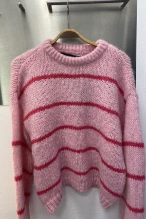VMMAYBE ART LS O-NECK PULLOVER BONBON