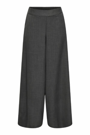 JDYARA MW X-WIDE PANT DARK GREY MELANGE