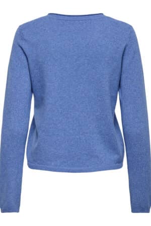 ONLLOYAL LS V-NECK PULLOVER ULTRAMARINE/WHITE