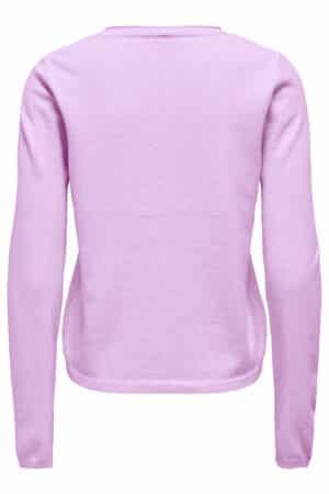 ONLLOYAL LS V-NECK PULLOVER PINK