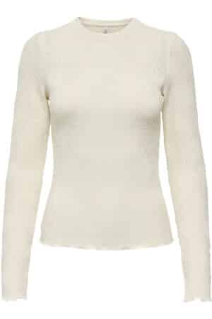 ONLVELMA L/S O-NECK TOP JRS  BIRCH
