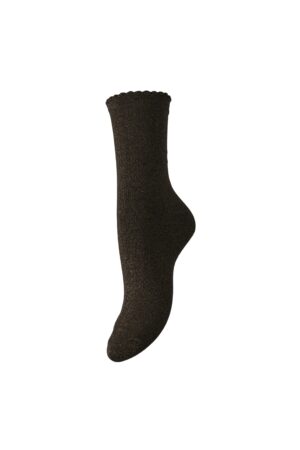 PCSEBBY GLITTER LONG SOCKS  HOT FUDGE