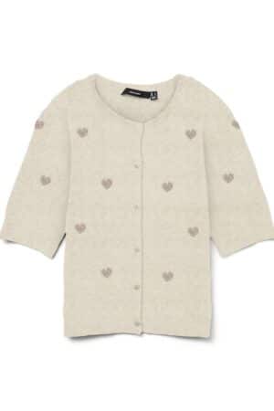 VMDOFFY INTARSIA 2/4 O-NECK CA BIRCH