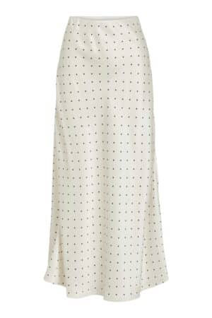 VIFADIA HW MIDI ANKLE SKIRT CLOUD DANCER/BLACK