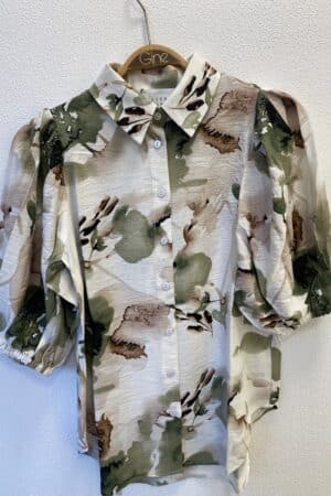 ELLA-SH81 FLOWER KHAKI