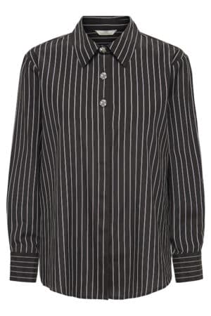 JDYSOHO L/S LOOSE STRIPED SHIR CHOCOLATE