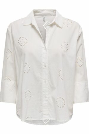 JDYTALLIE 3/4 LONG SHIRT NOOS CLOUD DANCER