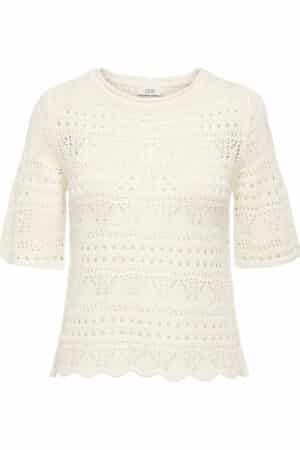 JDYSUN LAY 2/4 PULLOVER EGGNOG MELANGE