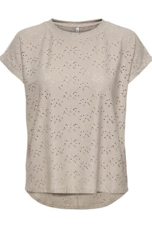 ONLSMILLA S/S TOP JRS NOOS CHATEAU GRAY