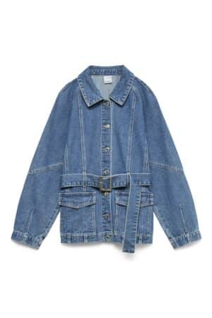 VMAGNES LS BELT DENIM JACKET  MEDIUM BLUE DENIM