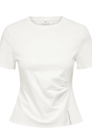 JDYTESSA S/S DETAIL TOP JRS  CLOUD DANCER