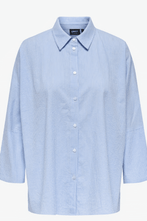 ONLAUGUSTA SHIRT WVN NOOS CLOUD DANCER/BLUE STRIP