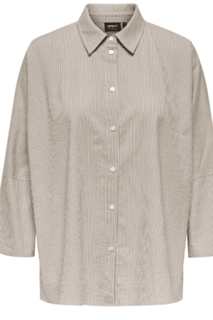 ONLAUGUSTA SHIRT WVN NOOS FEATHER GRAY/CLOUD DANC