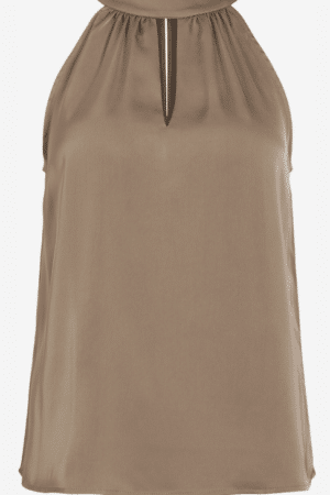 VIRAVENNA HALTERNECK TOP NOOS FOSSIL