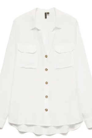 VMLINN BUMPY LS SHIRT NOOS SNOW WHITE