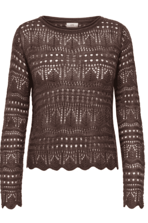 JDYSUN LAY L/S BOATNECK PULLOV CHICORY COFFEE