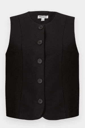 PCKAMIL FITTED VEST NOOS SORT